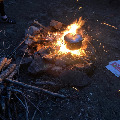 Campfire At Night